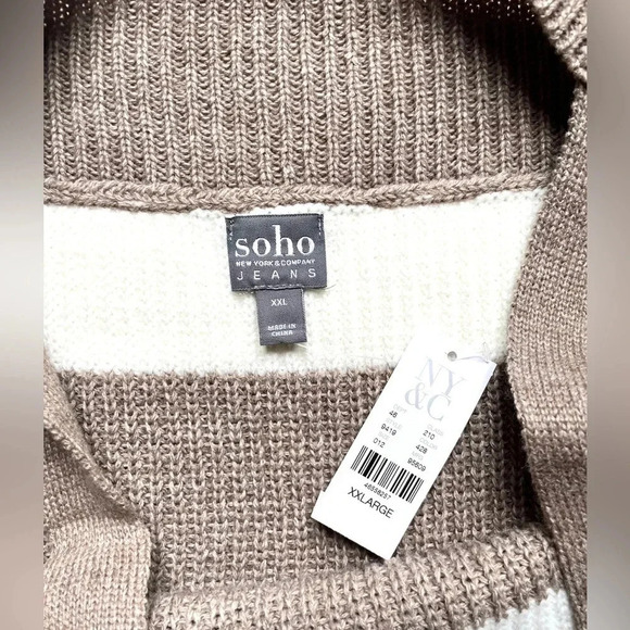 NWT New York & Company Soho Cold Shoulder Plus Size Sweater - Picture 3 of 5